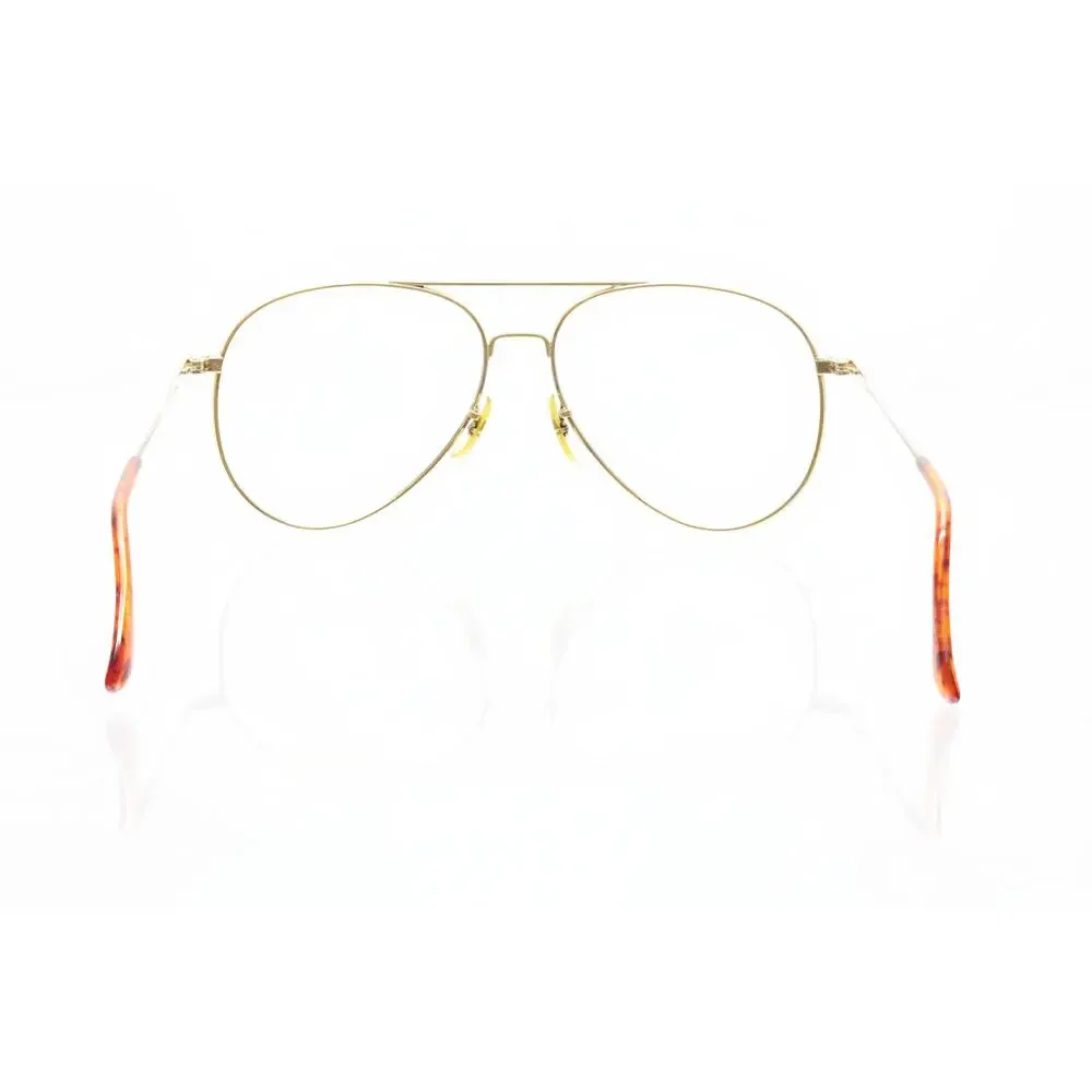 AO American Optical Gold Aviator 58-18mm Sunglass / Eyeglass FRAMES ONLY - GOOD